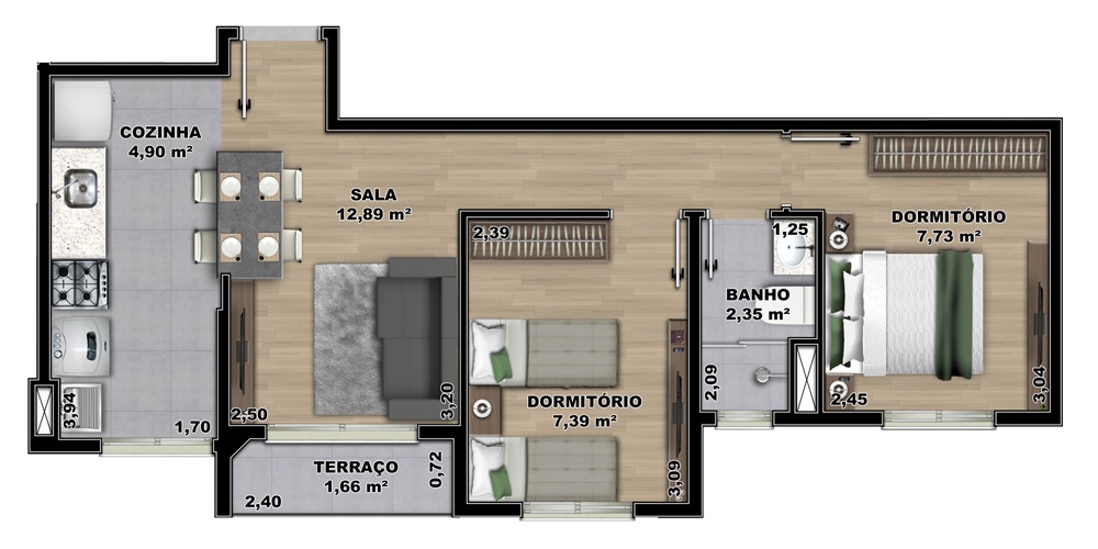Planta tipo B