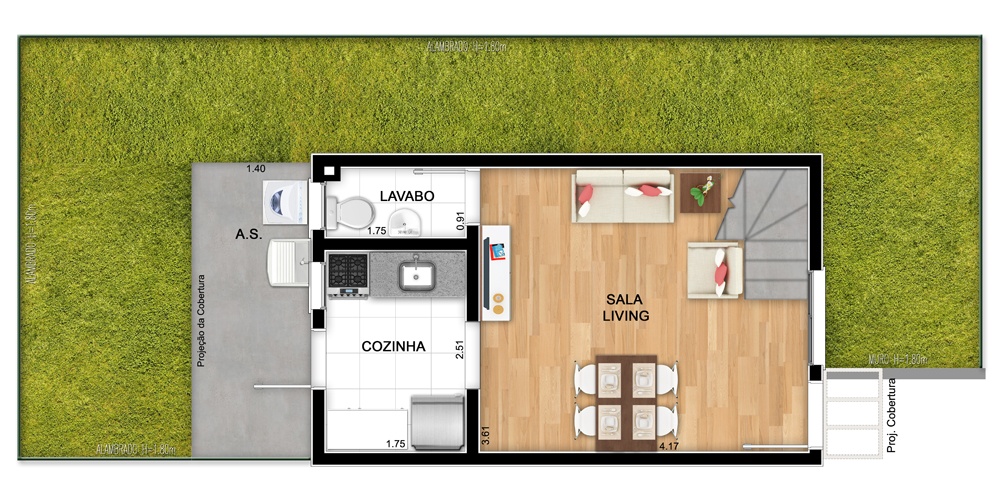 Planta tipo A1 - Térreo