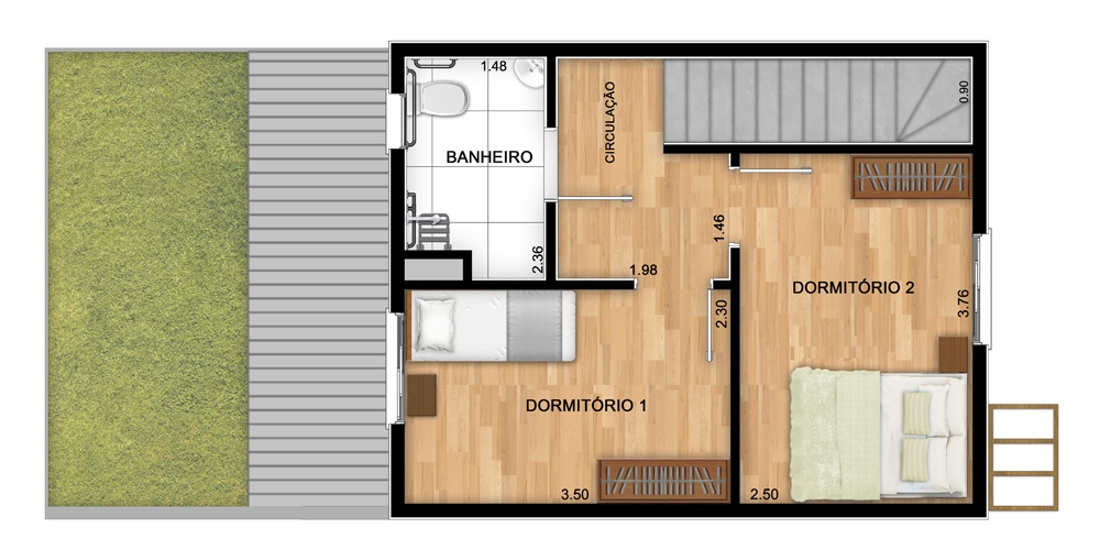 Planta tipo C (PNE) - Superior