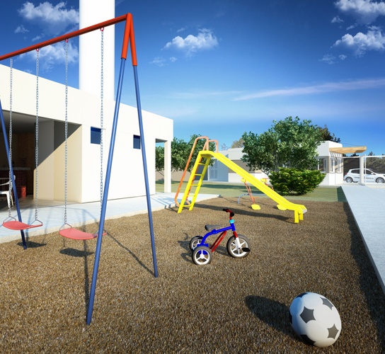 Perspectiva artística do playground