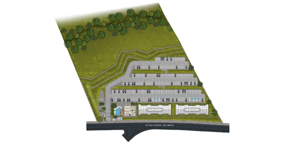 Perspectiva artística da implantação