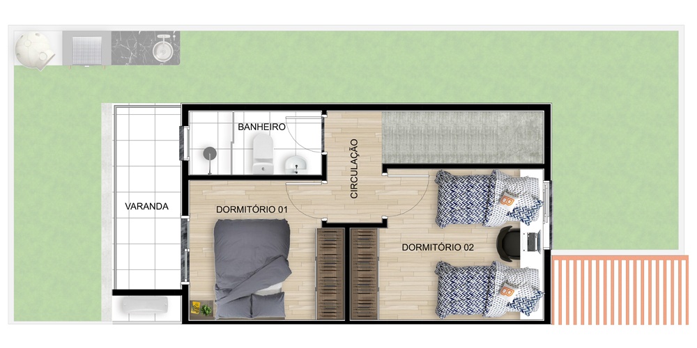 Planta tipo A1 - Superior