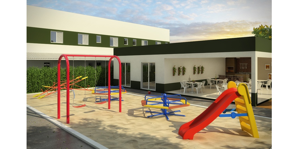 Perspectiva artística do playground