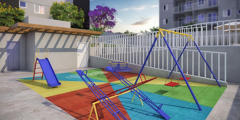 Perspectiva artística do playground