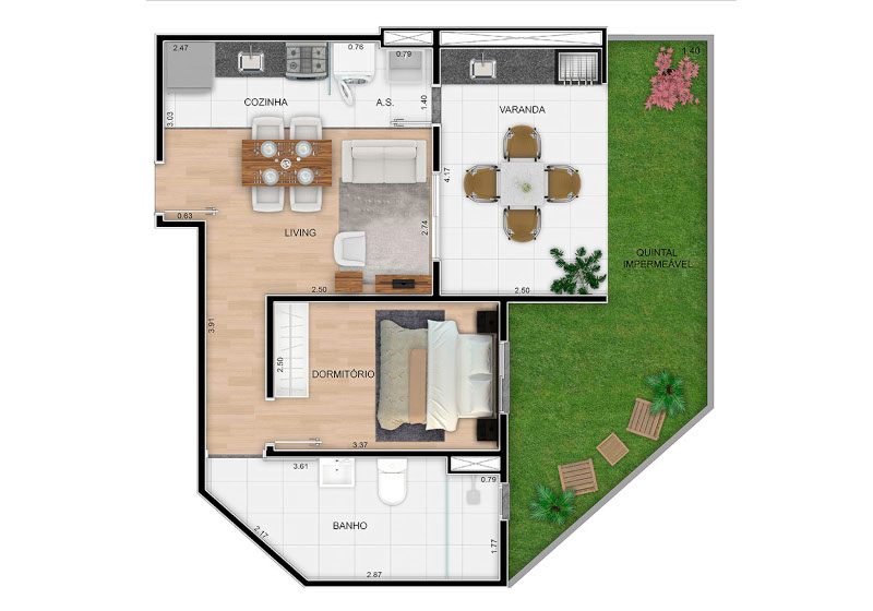 Tipo A - 67,61m²