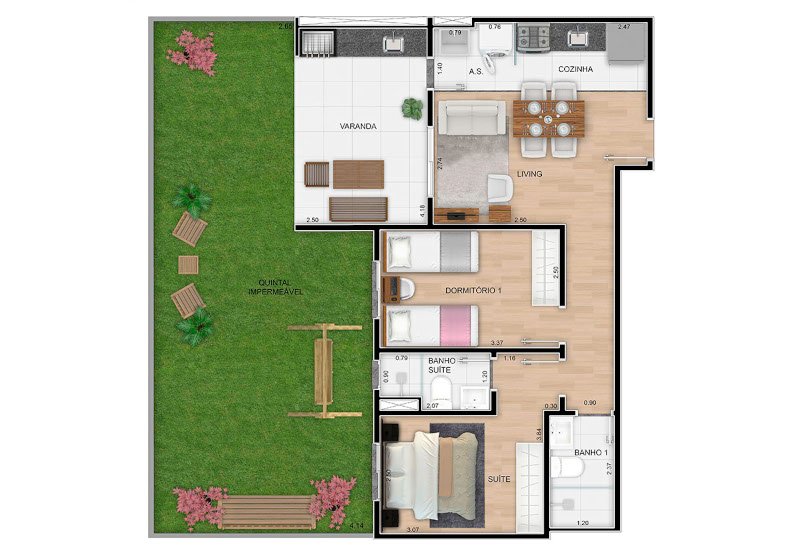 Tipo C - 99,28m²